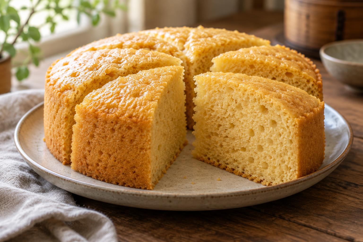 Steamed Sponge Cake (Mom's Version)